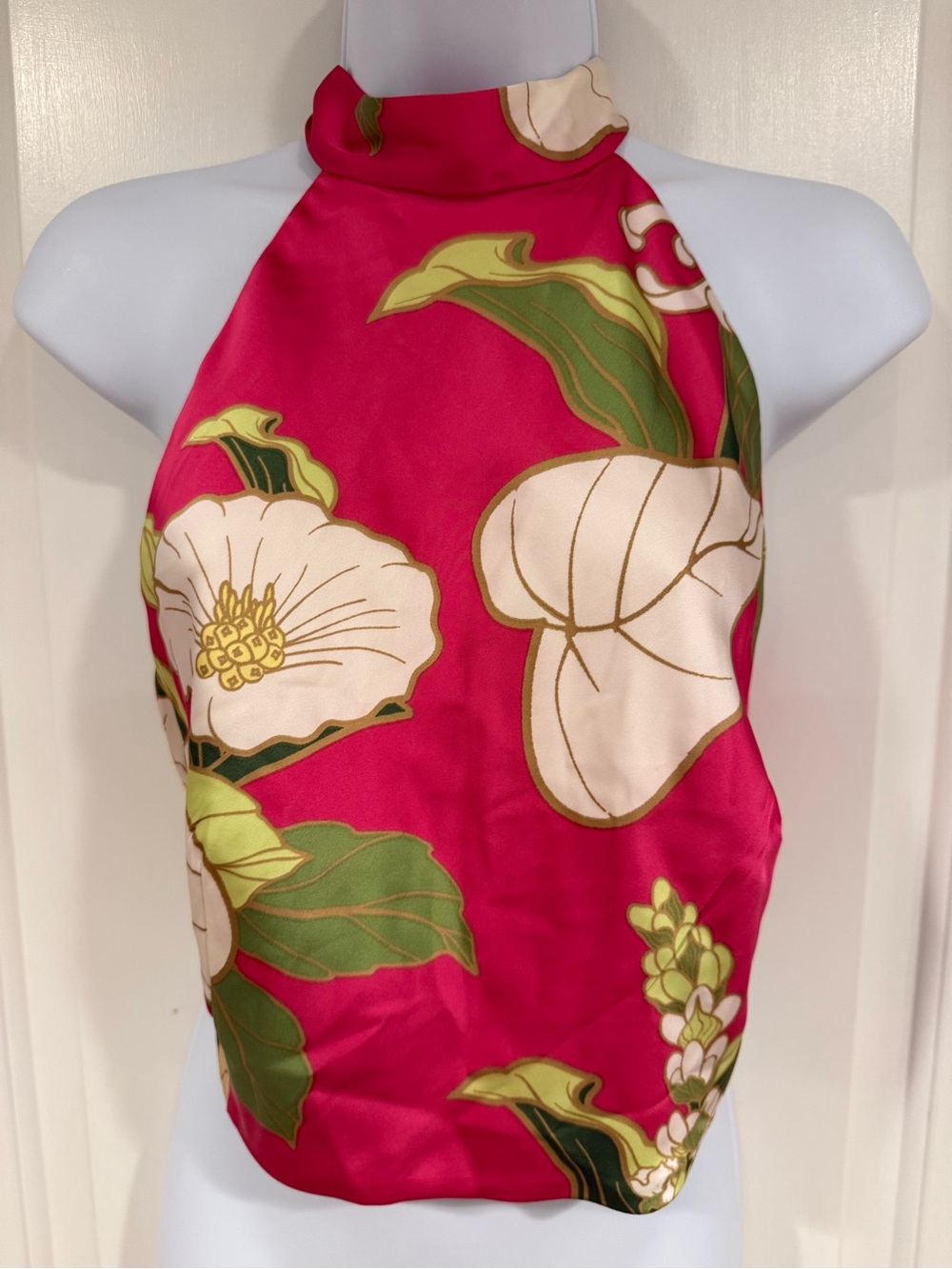Sigrid Olsen Fuchsia Floral Halter Camisole